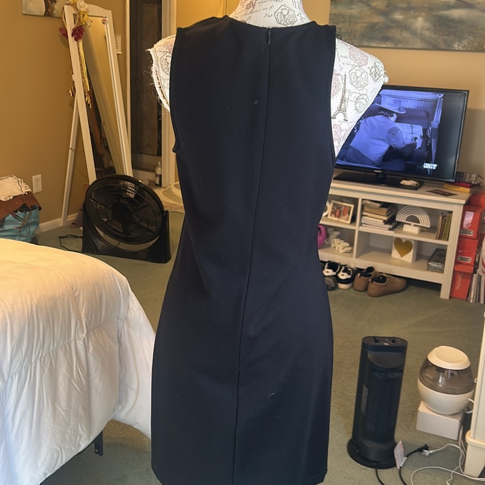 MARCELLA One Shoulder Black Dress - Picture 3 of 4